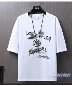 クルーネック 英字 五分袖 メンズ 半袖Tシャツ お兄系 Tシャツ トップス カジュアルTシャツ 夏服