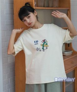 トップス カジュアル 半袖 Tシャツ 着痩せ 夏 ゆるい BF風 レディース 10代20代30代40代 原宿系 韓国ファッション