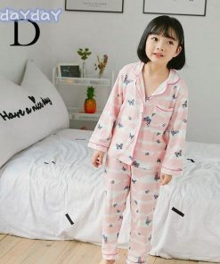 子供パジャマ キッズ パジャマ セットアップ 女の子 男の子 春秋 長袖 綿パジャマ 前開き プリントルームウェア 6色 部屋着 90-150cm 可愛い 寝巻き おしゃれ