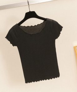 Tシャツ レディース きれいめ 40代 春夏 上品 半袖 Tシャツ ブラウス トップス 薄手 ニット オシャレ カジュアル 韓国風 ゆったり 30代 Tシャツ 50代