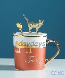 プレゼント ギフト 結婚祝い マグカップ 蓋 カップ 猫 セット スプーン 引越し祝い キャット 蓋つき ペアで揃える コップ