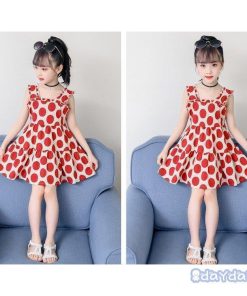 子供服 ワンピース ノースリーブ 春夏 女の子 キッズワンピース 薄手 ドット柄 チュニック 子供ドレス ジュニア おしゃれ 可愛い 女児 新品 150cm 涼しい 160cm