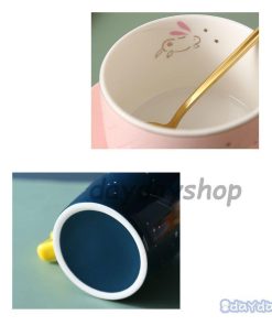 コーヒーカップ キッチン用品 星柄 蓋つき お茶用品 スプーン セットアイテム ティーカップ 星 宇宙 マグカップ 惑星 食器