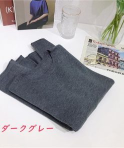 ニット レディース 40代 秋冬 新作 トップス 長袖 着痩せ カットソー Tシャツ トップス 韓国風 無地 おしゃれ 30代 50代 ピンク 赤 白 黒 緑 9色 黄 茶 紫 青