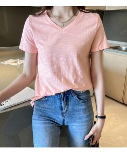 Tシャツ レディース トップス 40代 半袖 綿 白 ニット 春夏 カットソー 新作 大きいサイズ シンプル UVカット 韓国風 かわいい 20代 30代 おしゃれ 40代