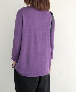 Tシャツ セーター レディース 40代 秋冬 新作 トップス Vネック 長袖 着痩せ カットソー ニット 韓国風 無地 30代 50代 7色 おしゃれ