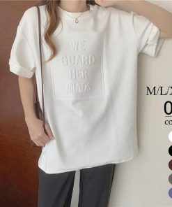 Tシャツ レディース トップス 40代 半袖 綿 春夏 新作 綿 大きいサイズ 着痩せ UVカット 韓国風 20代 30代 かわいい おしゃれ 40代