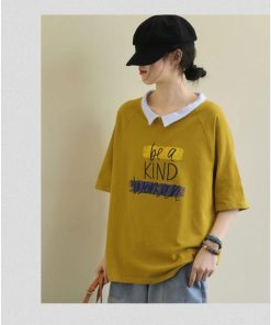 Tシャツ レディース トップス 40代 半袖 綿 Vネック 春夏 カットソー 新作 大きいサイズ UVカット 韓国風 20代 40代 おしゃれ 30代 かわいい