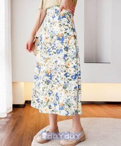 プリーツスカート レディース スカート スカート ボトムス Aライン 花柄 春 夏 シンプル 着痩せ 大人 20代 30代 40代 女性 オシャレ 通勤