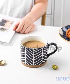 リーフ柄 コーヒーカップ お茶用品 カフェ 食器 ホワイト ナチュラル マグカップ ブルー キッチン用品 ティーカップ リラックス