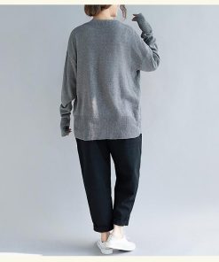 ニット レディース 40代 秋冬 韓国風 長袖 Tシャツ 無地 ニット 30代  大きいサイズ あったか ゆったり 大人 可愛い 黒 体型カバー おしゃれ