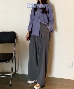 ロング タックパンツ レディース (条件付き) ワイドパンツ 体型カバー ボトムス パンツ ゆったり