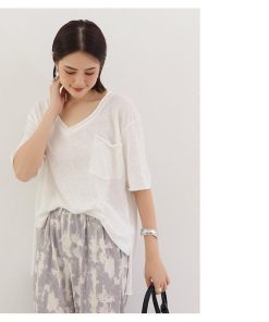 Tシャツ レディース 夏 綿 トップス 40代 半袖 カットソー 新作 大きいサイズ シンプル インナー UVカット 韓国風 20代 おしゃれ 40代 30代 かわいい