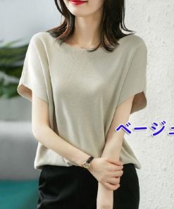 Tシャツ レディース 夏 半袖 綿 クルーネック カットソー トップス シンプル 透けない おしゃれ コーデ UVカット きれいめ 30代 40代 コットン 20代