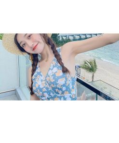 水着 レディース ワンピース水着 サロペット 花柄 夏 おしゃれ 小胸 ママ水着 バンドゥ 日焼け防止 大きいサイズ 体型カバー キレイめ 40代 50代 20代 30代