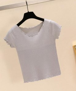 Tシャツ レディース きれいめ 40代 春夏 上品 半袖 Tシャツ ブラウス トップス 薄手 ニット オシャレ カジュアル 韓国風 ゆったり 30代 Tシャツ 50代