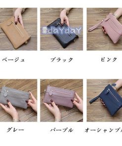 長財布 ウォレット お財布 女性用 レディース財布 サイフ ロングウォレット 使いやすい レザー革 カード入れ 小銭入れ シンプル オシャレ ファスナー 大容量