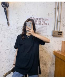 Tシャツ レディース きれいめ 40代 春夏 上品 半袖 Tシャツ ブラウス トップス オシャレ 韓国風 ロング ゆったり 大きいサイズ Tシャツ