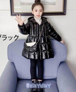 子供服 女の子 ダウンコート 中綿コート フード付き ジャケット キッズコート 冬着 子供コート キッズ服 女の子服 防寒コート ロングコート 中綿 子供コー