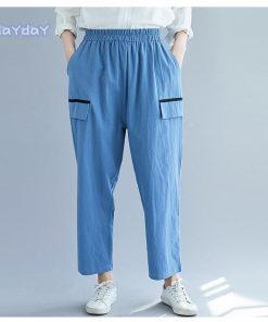 サルエルパンツ テーパードパンツ パンツ 綿麻パンツ ボトムス レディース カジュアル ポケット付き ゆったり コットン リネン コーデ 春 大きいサイズ 綿麻