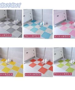 30×30 屋内 【12枚セット】浴室マット 滑り止め付き 正方形 浴室用 滑り止めマットカーペット 玄関ラグ おしゃれ 洗える 台所用 台所用 PVC素材 屋外