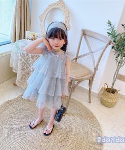 子供服 ワンピース キッズ 女の子 夏服 チュール フリル 韓国子ども服 ベビー服 子供ドレス 結婚式 ピアノ 誕生日 七五三 赤ちゃん 新品 可愛い お姫様 おしゃれ