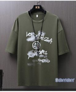 クルーネック 英字 五分袖 メンズ 半袖Tシャツ お兄系 Tシャツ トップス カジュアルTシャツ 夏服