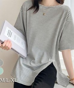 Tシャツ レディース 夏 半袖 綿 クルーネック カットソー トップス ボーダー柄 シンプル 透けない おしゃれ コーデ UVカット きれいめ コットン 40代 30代 20代