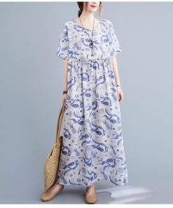 ワンピース レディース 40代 マキシワンピース 春夏 半袖ワンピース 花柄 シフォン Vネック フレアスカート きれいめ 韓国風 ゆったり 50代 20代 30代