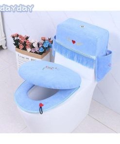 トイレマット トイレ用品 防臭 便座カバー 3点セット 便座クッショントイレカバー おしゃれ フタカバー 消臭 洗える ペーパー収納 水タンクカバー