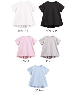 Tシャツ レディース トップス 40代 半袖 綿 春夏 新作 カットソー 新作 大きいサイズ フレア UVカット 韓国風 20代 30代 かわいい 40代 おしゃれ