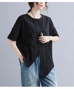 Tシャツ レディース トップス 40代 半袖 綿 春夏 新作 綿麻 大きいサイズ シンプル UVカット 韓国風 20代 30代 かわいい おしゃれ 黒 40代 白