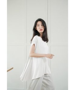 Tシャツ レディース 夏 綿 全7色 半袖 クルーネック カットソー トップス シンプル 透けない おしゃれ コーデ UVカット きれいめ 20代 30代 40代 フレア