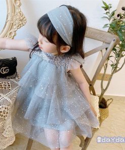 子供服 ワンピース キッズ 女の子 夏服 チュール フリル 韓国子ども服 ベビー服 子供ドレス 結婚式 ピアノ 誕生日 七五三 赤ちゃん 新品 可愛い お姫様 おしゃれ