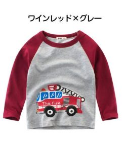 長袖Tシャツ ロンT トップス 韓国子供服 キッズ 男の子 ジュニア プリント カジュアル シンプル 保育園 幼稚園 入園 春新作 100 110 150 130 120 140