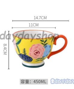 柄 ギフト マグカップ ティーカップ コーヒーカップ プレゼント お茶用品 カラフル キッチン用品 エレガント 食器 花柄 上品