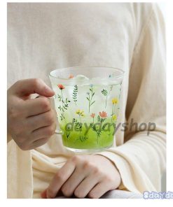 コップ キッチン用品 カップ お茶用品 ティーカップ 植物 グラス 食器 ナチュラル 取っ手付き コーヒーカップ お花柄