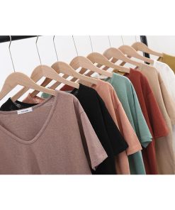 Tシャツ レディース トップス 40代 半袖 綿 白 ニット 春夏 カットソー 新作 大きいサイズ シンプル UVカット 韓国風 30代 かわいい おしゃれ 40代 20代