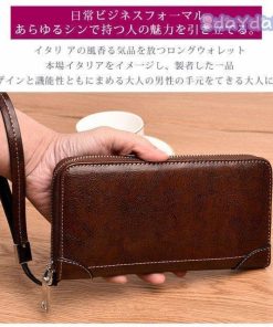 小銭入れ 仕分け ギフト 長財布 ラウンドファスナー メンズ カード入れ多い ストラップ付き 大容量 使いやすい