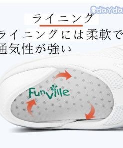 疲れにくい スリッポン 白 ホワイト 看護師 ナースシューズ 介護 幅広 2WAY ナースサンダル 介護シューズ 軽量 お立ち仕事