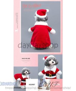 ドッグウェア ペット服 サンタ服 サンタクロース クリスマス 服 犬服 犬 秋冬 防寒 コスプレ 変身着 仮装 かわいい ペット用 犬猫用 小型犬 中型犬 おしゃれ