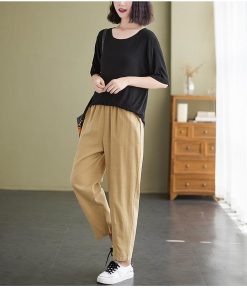 テーパードパンツ 40代 レディース 春夏 韓国風 きれいめ 大きいサイズ ボトムス 20代 30代 50代 ハイウエスト 美脚 伸びる おしゃれ 楽ちん カジュアル 無地