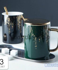 マグカップ コーヒーカップ スプーン 来客用 コーヒー セットアイテム 蓋つき 食器 ティーカップ 紅茶 お茶用品 キッチン用品