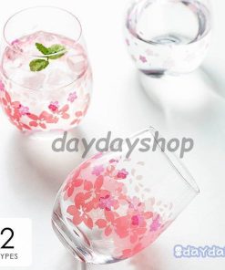 キッチン用品 食器 お茶用品 コップ グラス 透明 花柄 桜 さくら キュート 春 ピンク清潔感 来客用 ジュース クリア