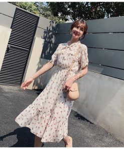 マキシワンピース レデイース ワンピース 半袖 夏 花柄 シフォン ロング丈 大きいサイズ 韓国風 フレアー オシャレ 着痩せ 50代 30代 40代 ゆったり