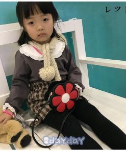 ショルダー バッグ キッズ 花柄 女の子 子供用 おしゃれ 斜めがけ 軽量 小さめ ポシェット フェイクレザー  移動ポケット 防水 女子 幼児 6色 子供 新作