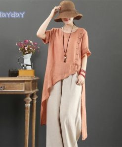 シャツ ブラウス トップス シャツブラウス シャツワンピース ロングシャツ ワンピース レディース 秋 夏 Uネック コーデ デザイン 無地 7分袖 コットン 30代 綿