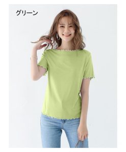 Tシャツ レディース トップス 40代 半袖 綿 春夏 カットソー 新作 大きいサイズ シンプル UVカット 韓国風 20代 おしゃれ 30代 かわいい 40代