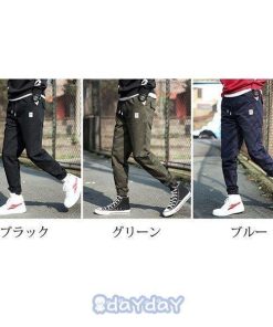 ジョガーパンツ メンズ カーゴパンツ リブパンツ チノパン 裾リブ 大きいサイズ パンツ ボトムス おしゃれ ワークズボン サイドポケット 個性 春夏秋 作業服