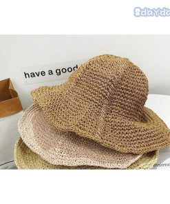 麦わら帽子 ストローハット レディース ギフト 紫外線カット 折りたたみ おしゃれ 帽子 UVカット帽子